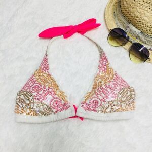 Victoria's secret pink bikini halter Sequin Small